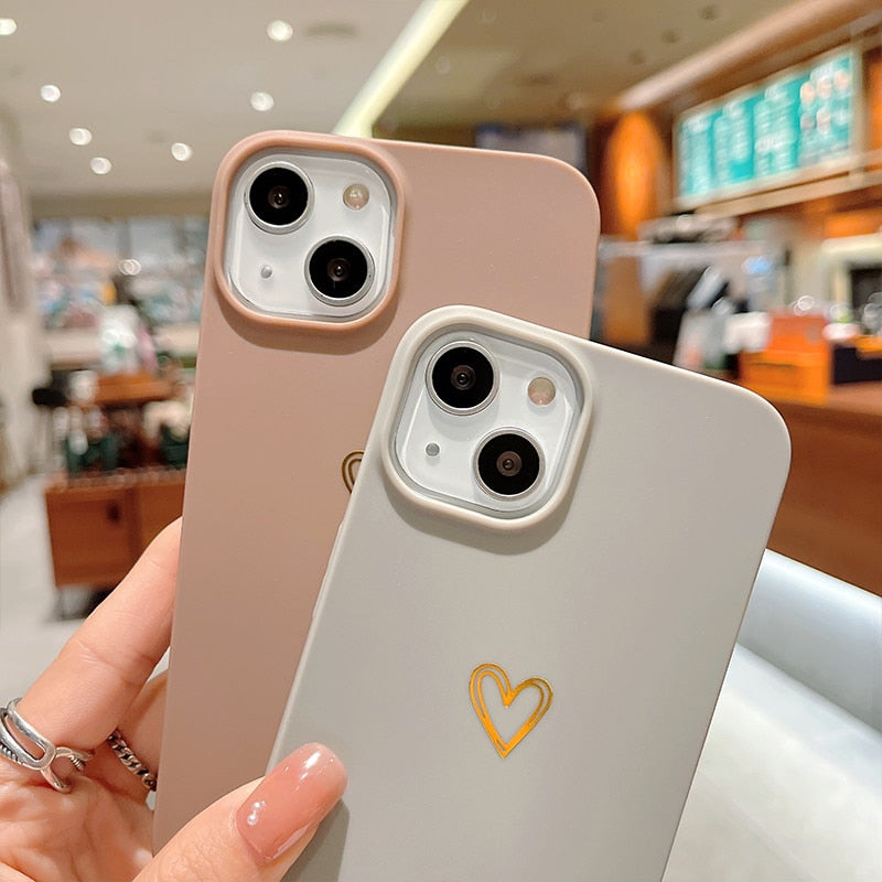 Love Heart Couples Phone Case