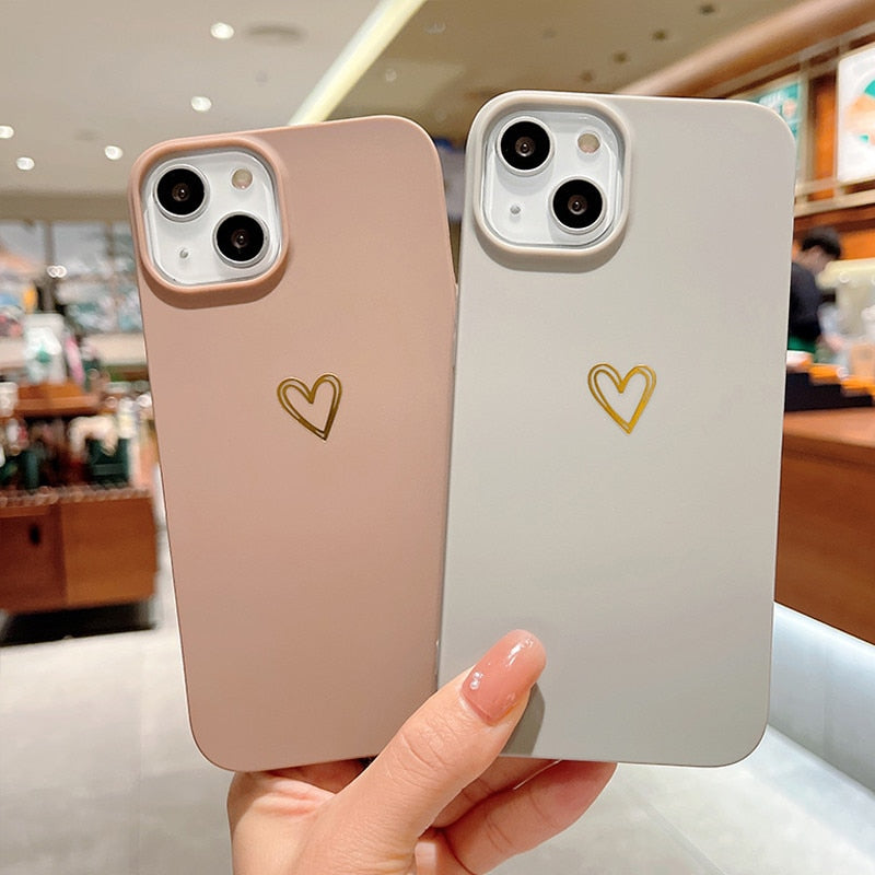Love Heart Couples Phone Case