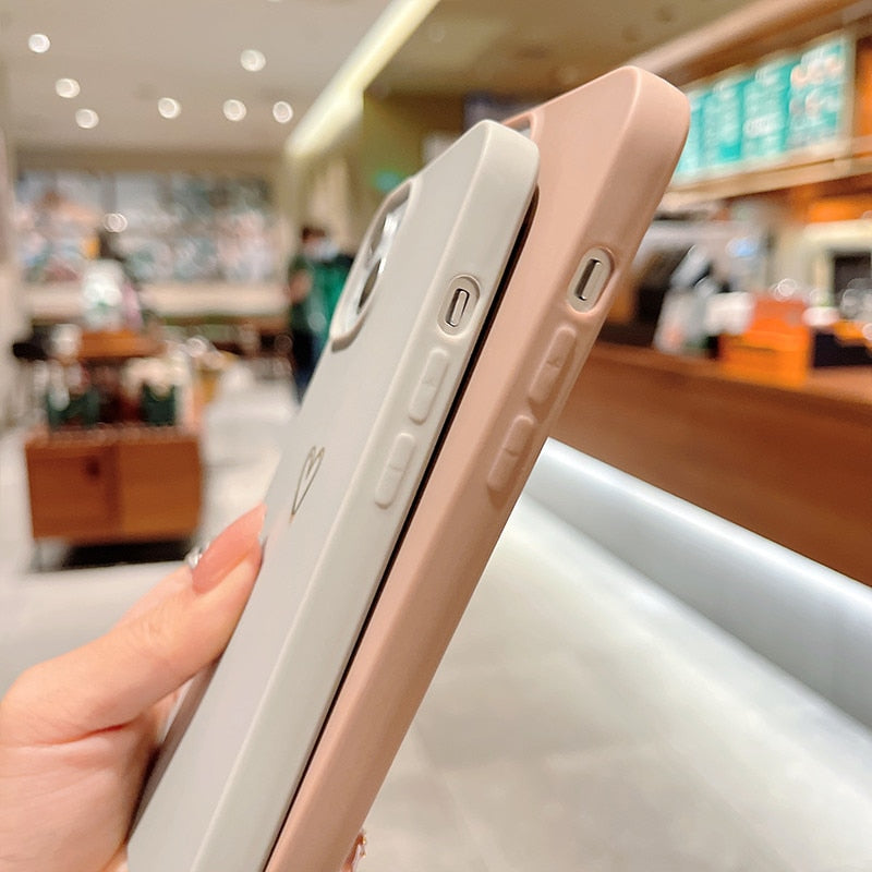 Love Heart Couples Phone Case