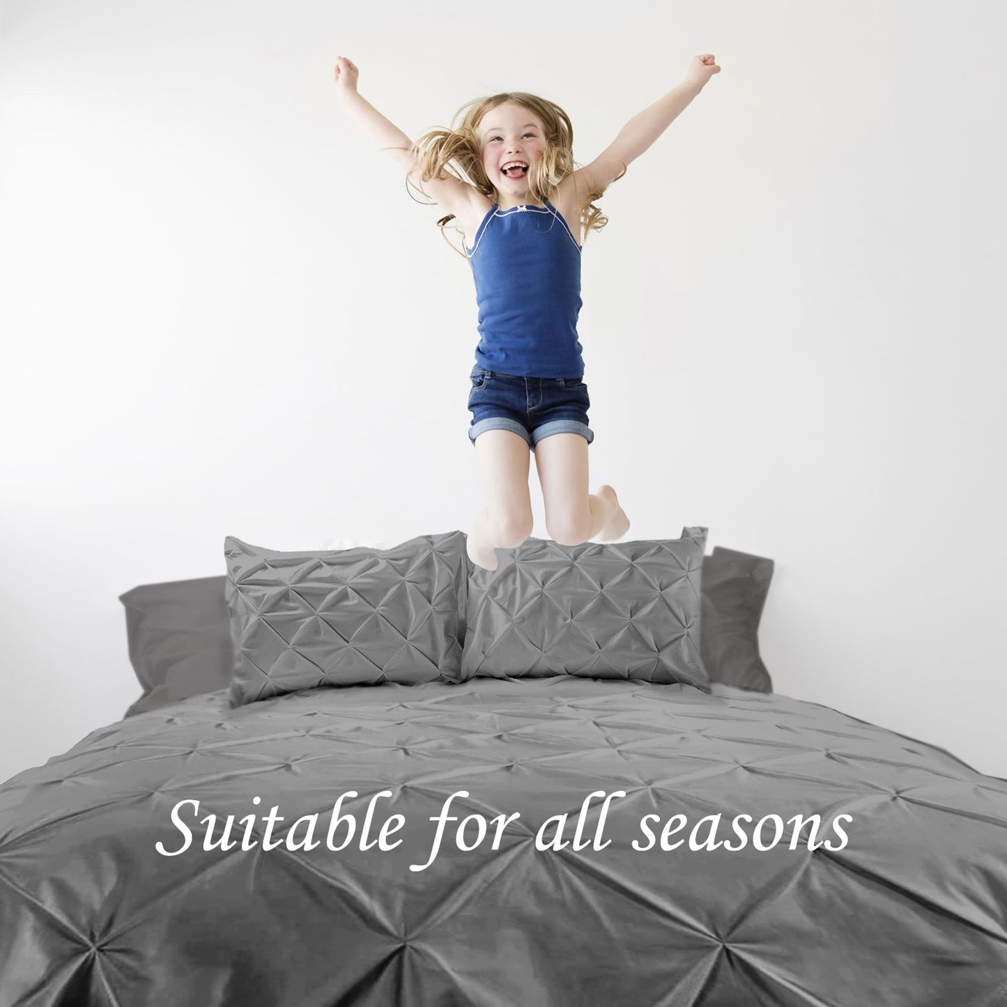 Luxury Bedding Set Duvet Comforter Cover With 2 Pillows Case 240x220