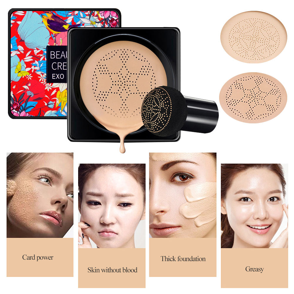 Magic Foundation Mushroom Head Air Cushion Cc Cream Waterproof Brighten Foundation Cream