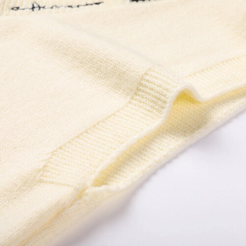 Sweater Pullover V Neck for Autumn Winter Vest