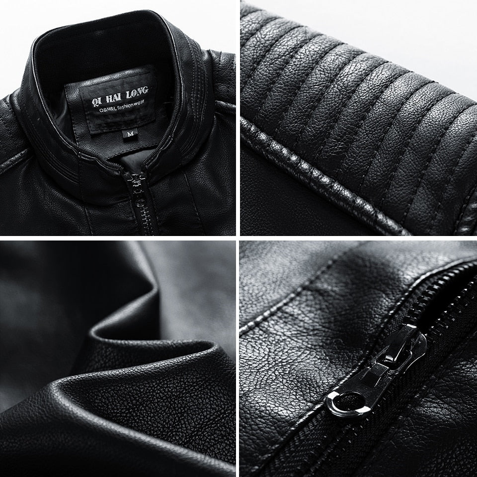Thick Leather Jacket for Men