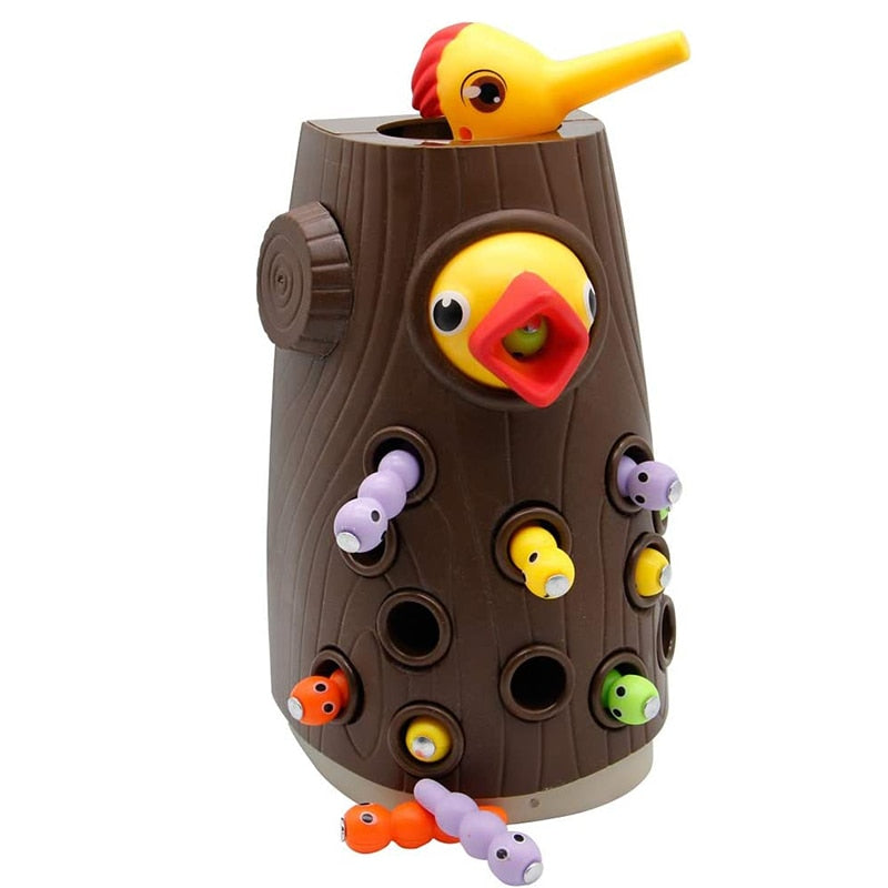 Magnetic Woodpecker Catching Worms And Feeding Game Toys