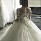 Luxury Long Sleeves Lace Wedding Dress