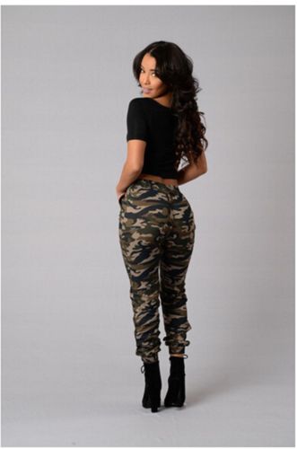 Camouflage Stylish Skinny Pants for Women