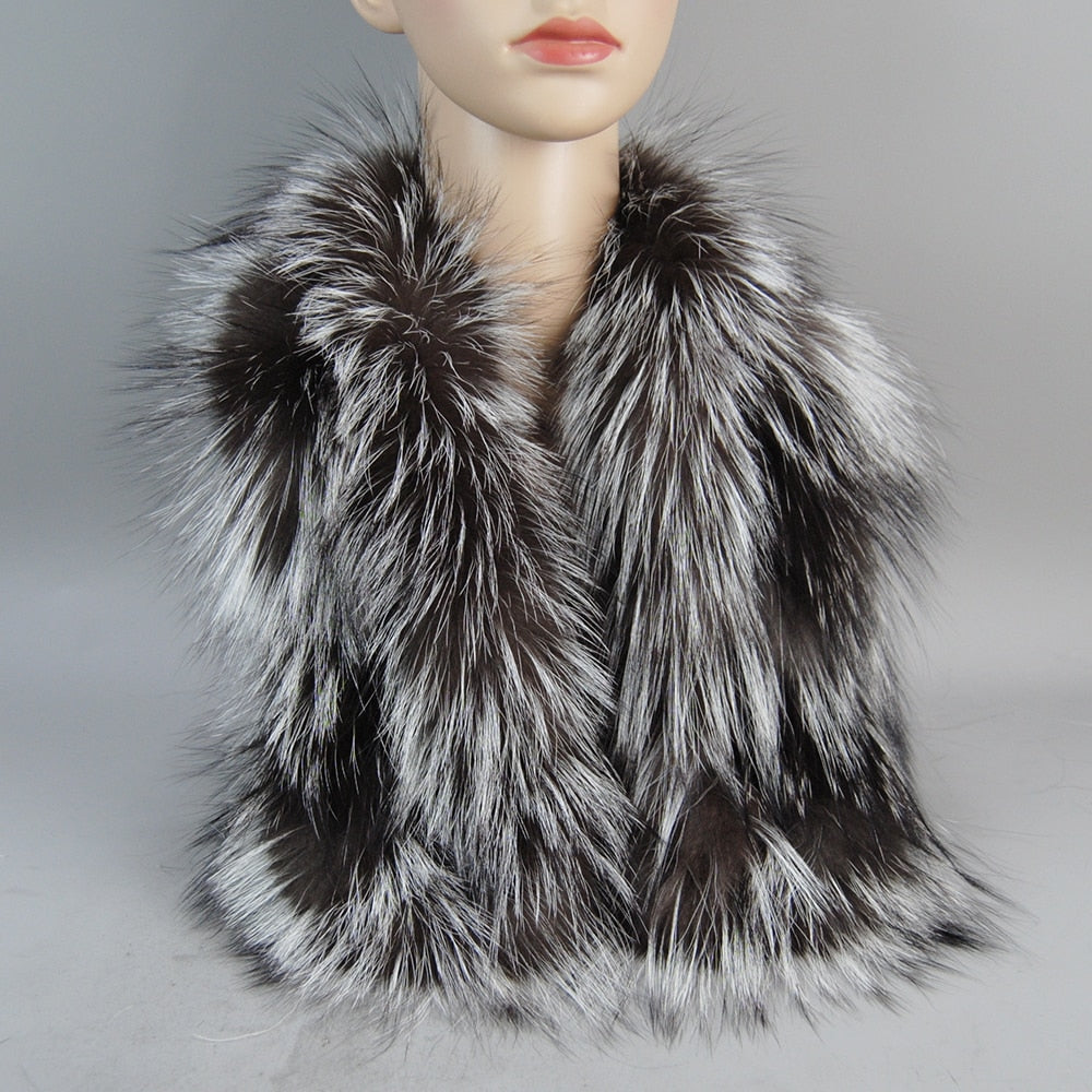 Fur Scarf Winter Warm Soft Neckerchief
