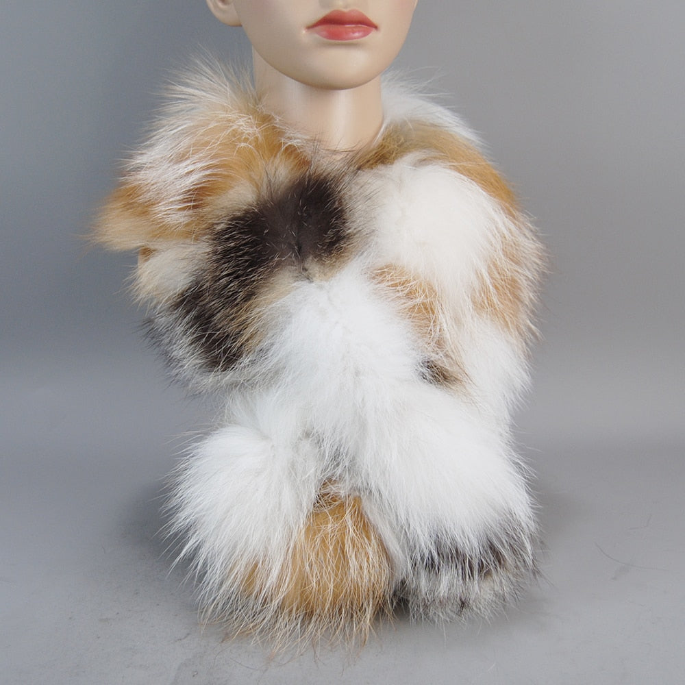 Fur Scarf Winter Warm Soft Neckerchief