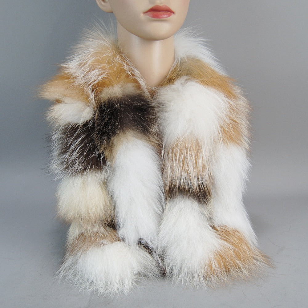 Fur Scarf Winter Warm Soft Neckerchief