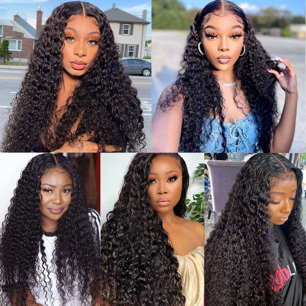 Water Wave Brazilian Human Hair Wig For Women