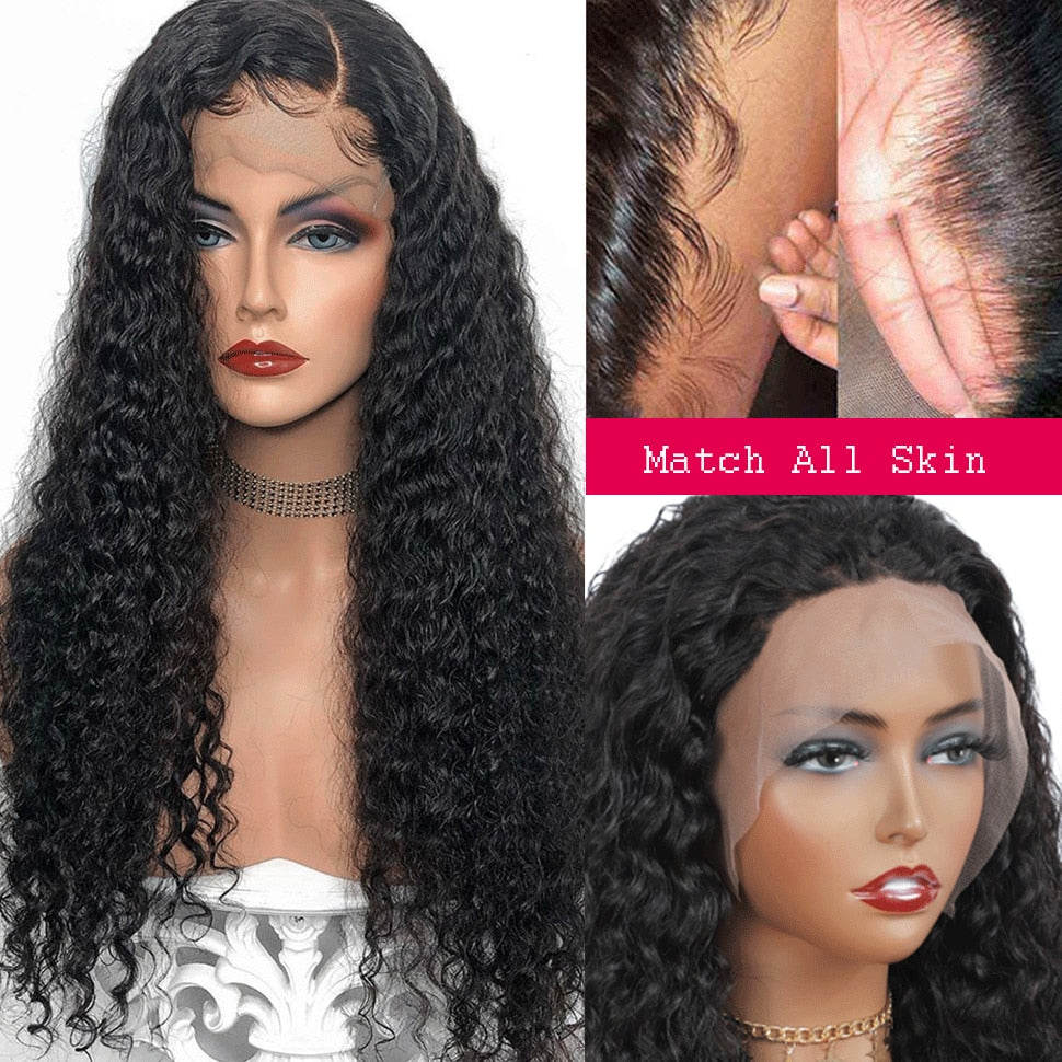 Water Wave Brazilian Human Hair Wig For Women