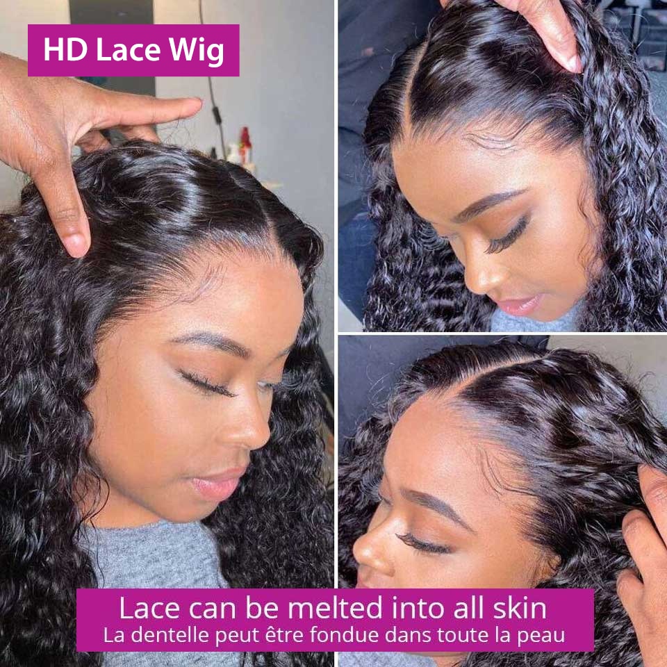 Water Wave Brazilian Human Hair Wig For Women