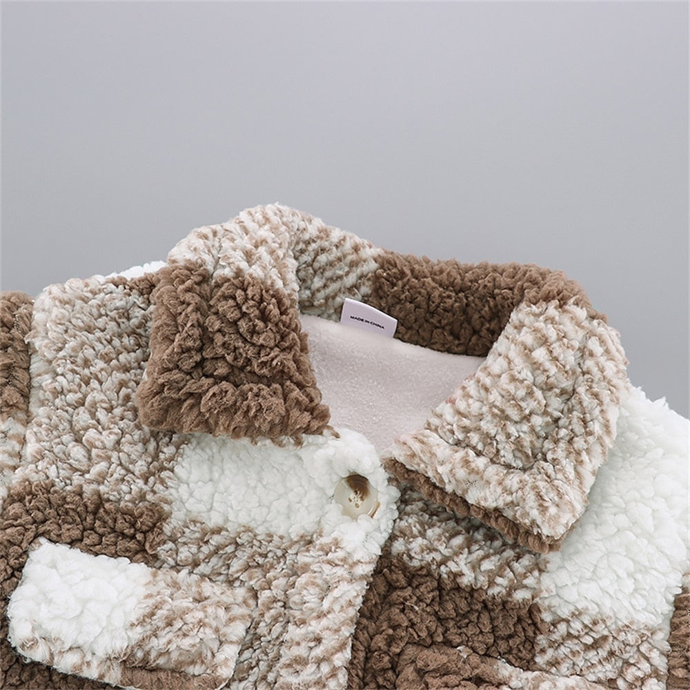 Collar Button Coat Jacket for Kids