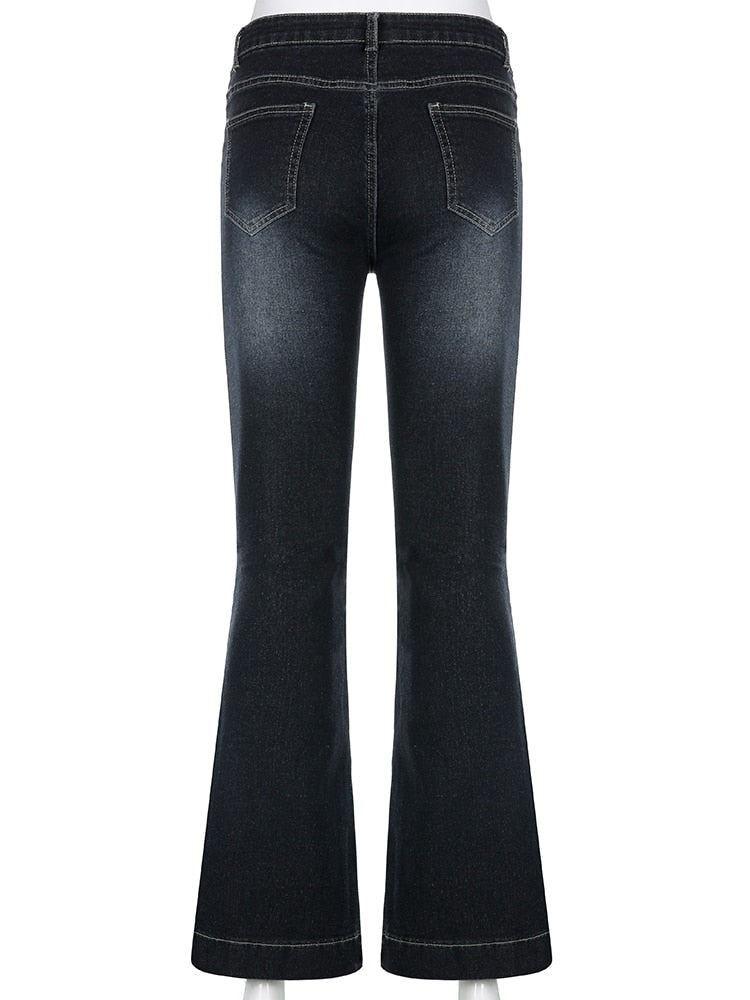 Low Waist Vintage Flare Jeans