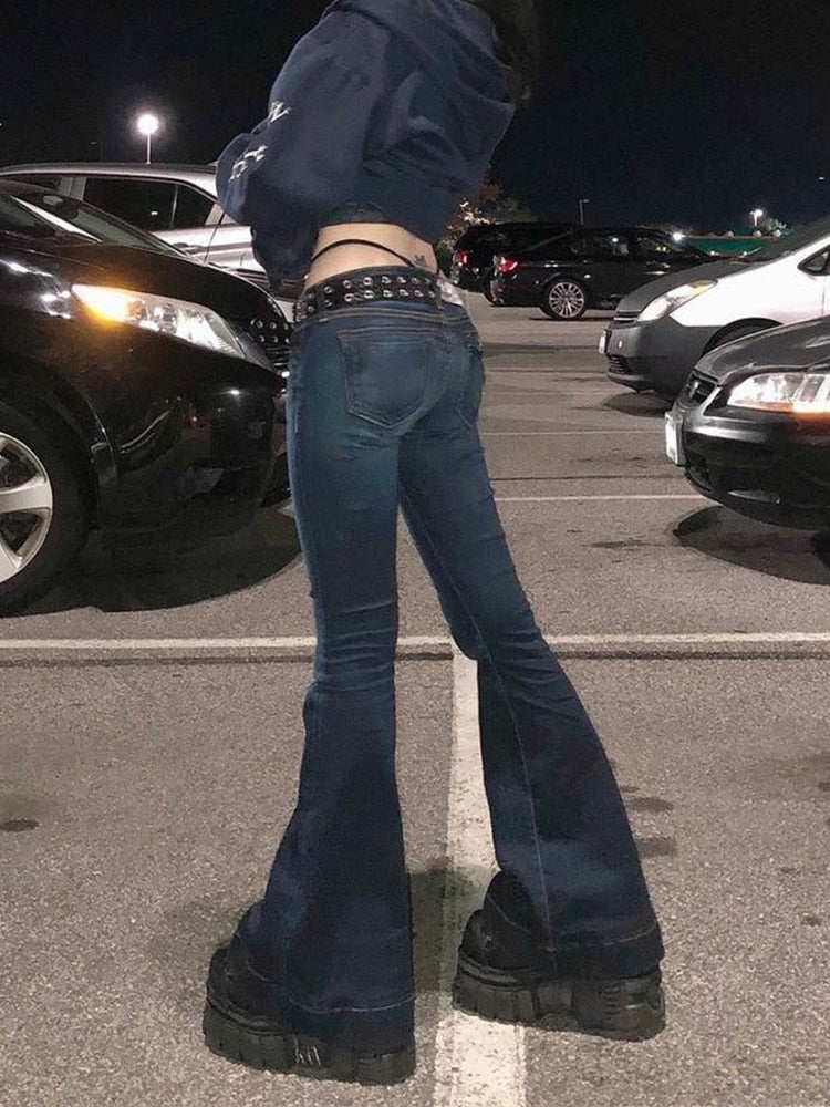 Low Waist Vintage Flare Jeans