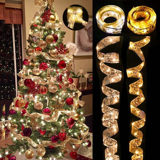 Led Ribbon Lights Decoration Christmas Tree