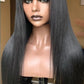 Straight Human Hair Wig For Women with bangs