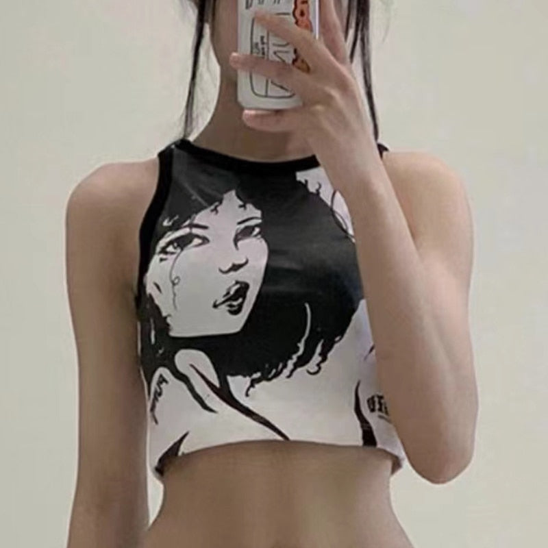 Y2k Vintage Tank Top For Women