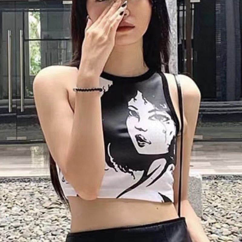 Y2k Vintage Tank Top For Women