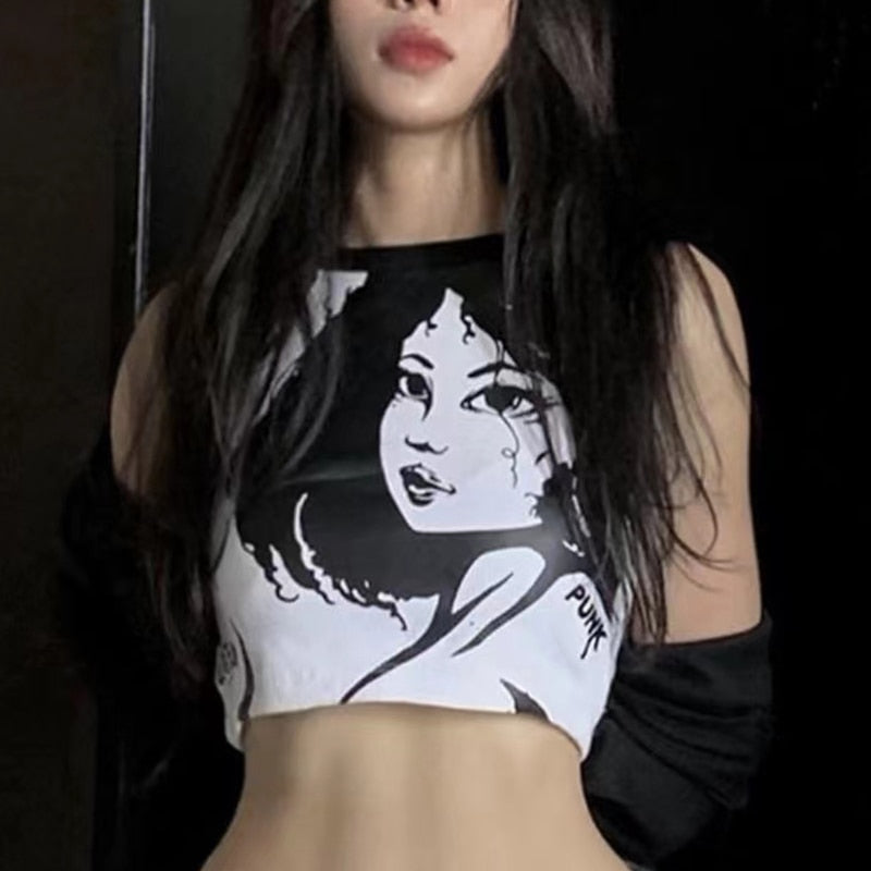Y2k Vintage Tank Top For Women