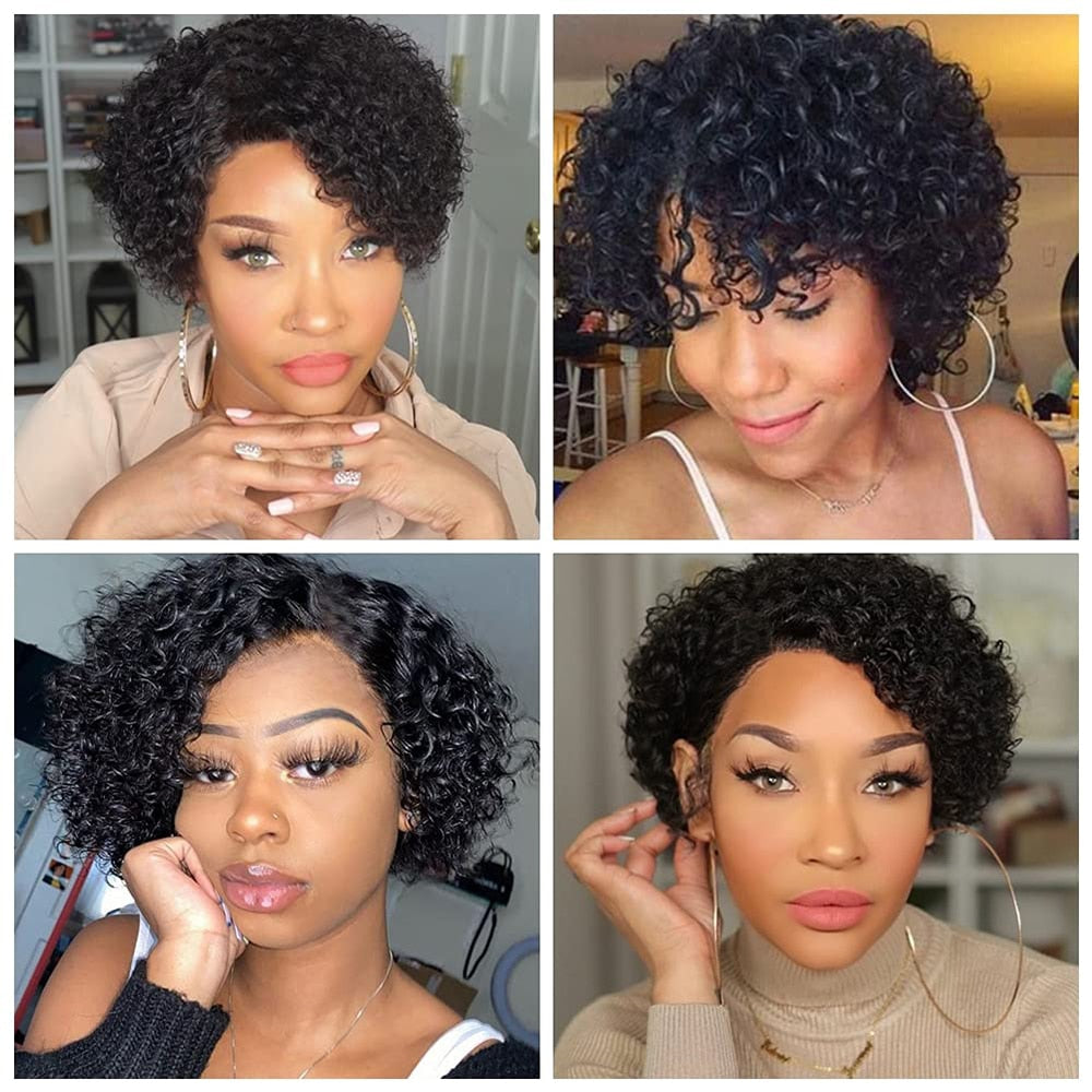 Short Wigs Pixie Cut Wig Human Hair For Women