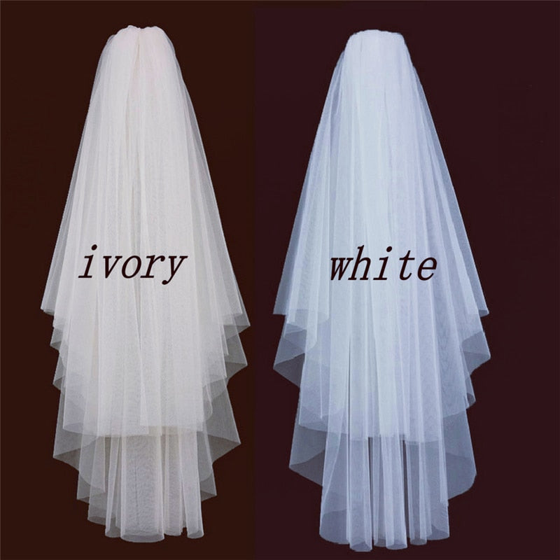Two Layers Wedding Veil