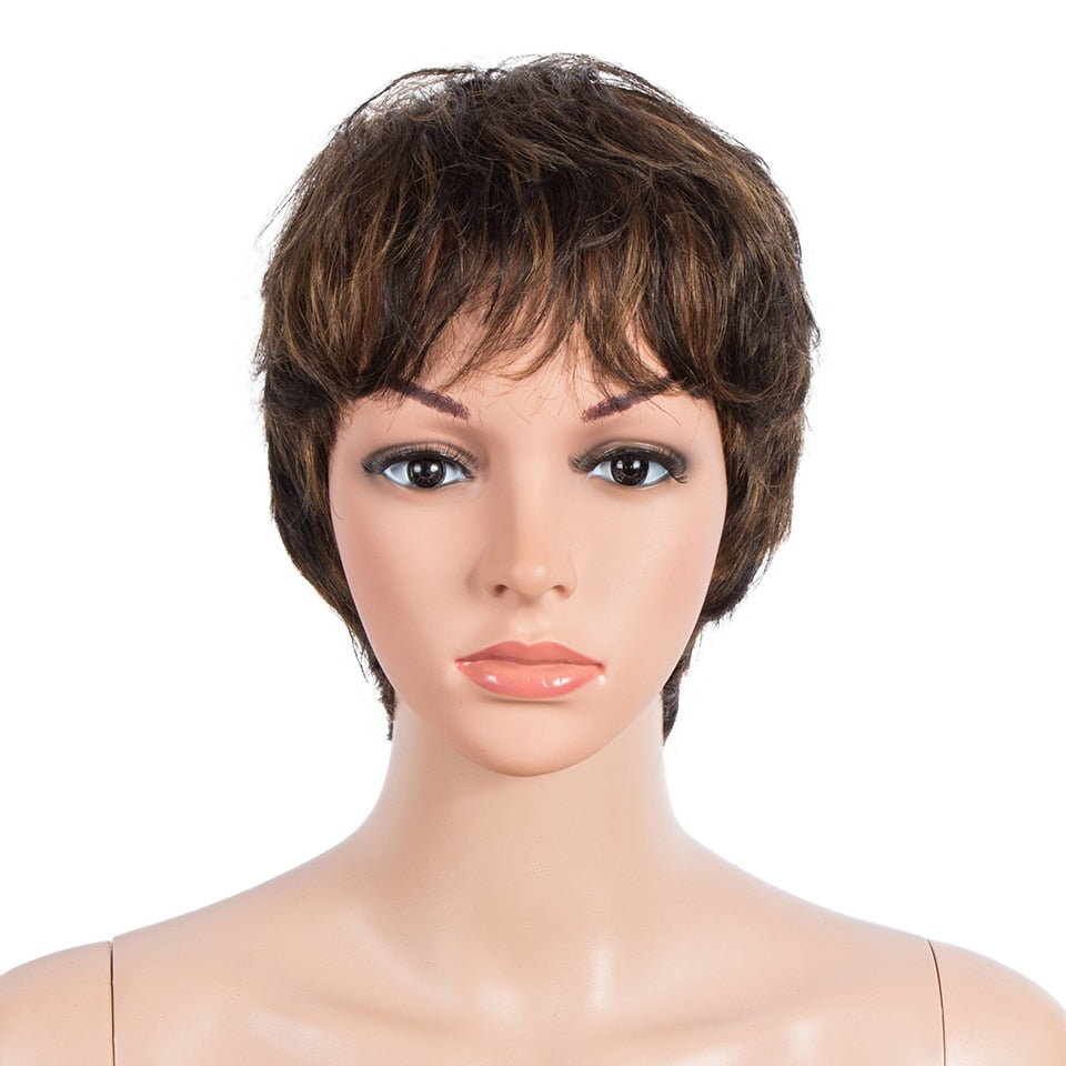 Pixie Cut Short Brazilian Hair Wig