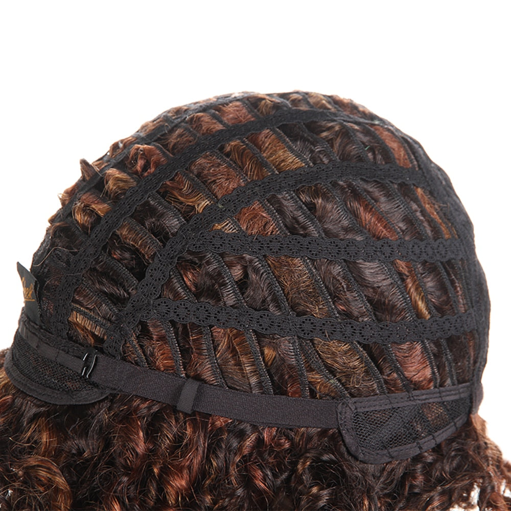 Short Curly Human Hair Wig