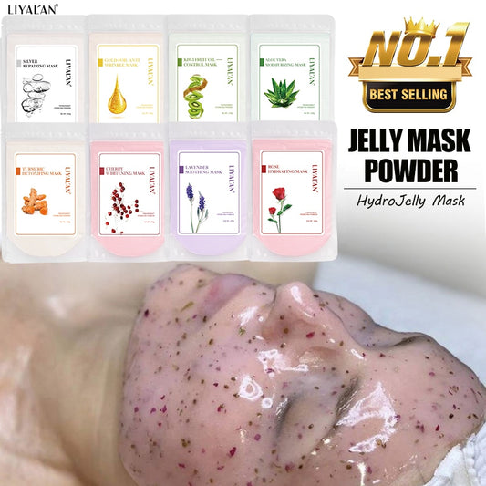 Jelly Mask Powder Face Skin Care Whitening Rose Gold Collagen Peel Off