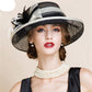 Elegant Linen Fedora Fashion Party Hat