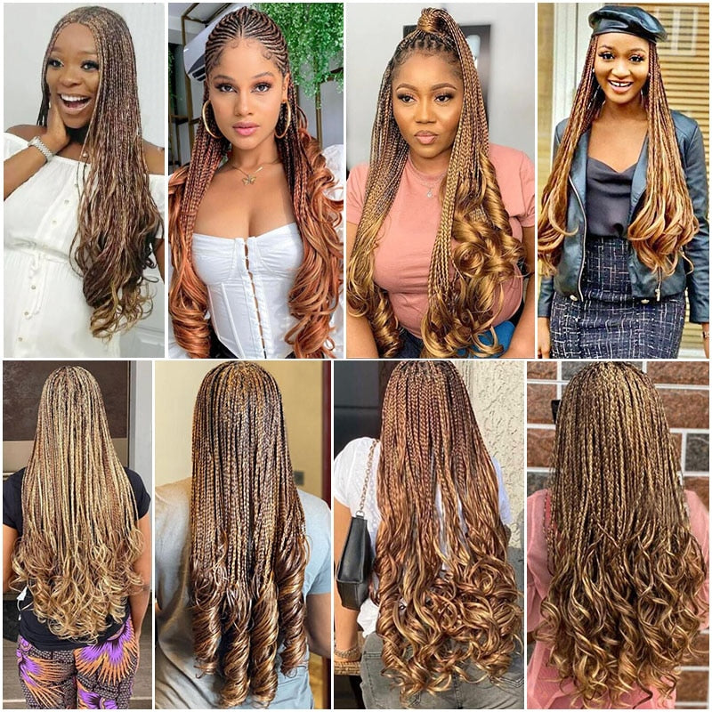 Synthetic Loose Spiral Wave Braiding Hair Extension