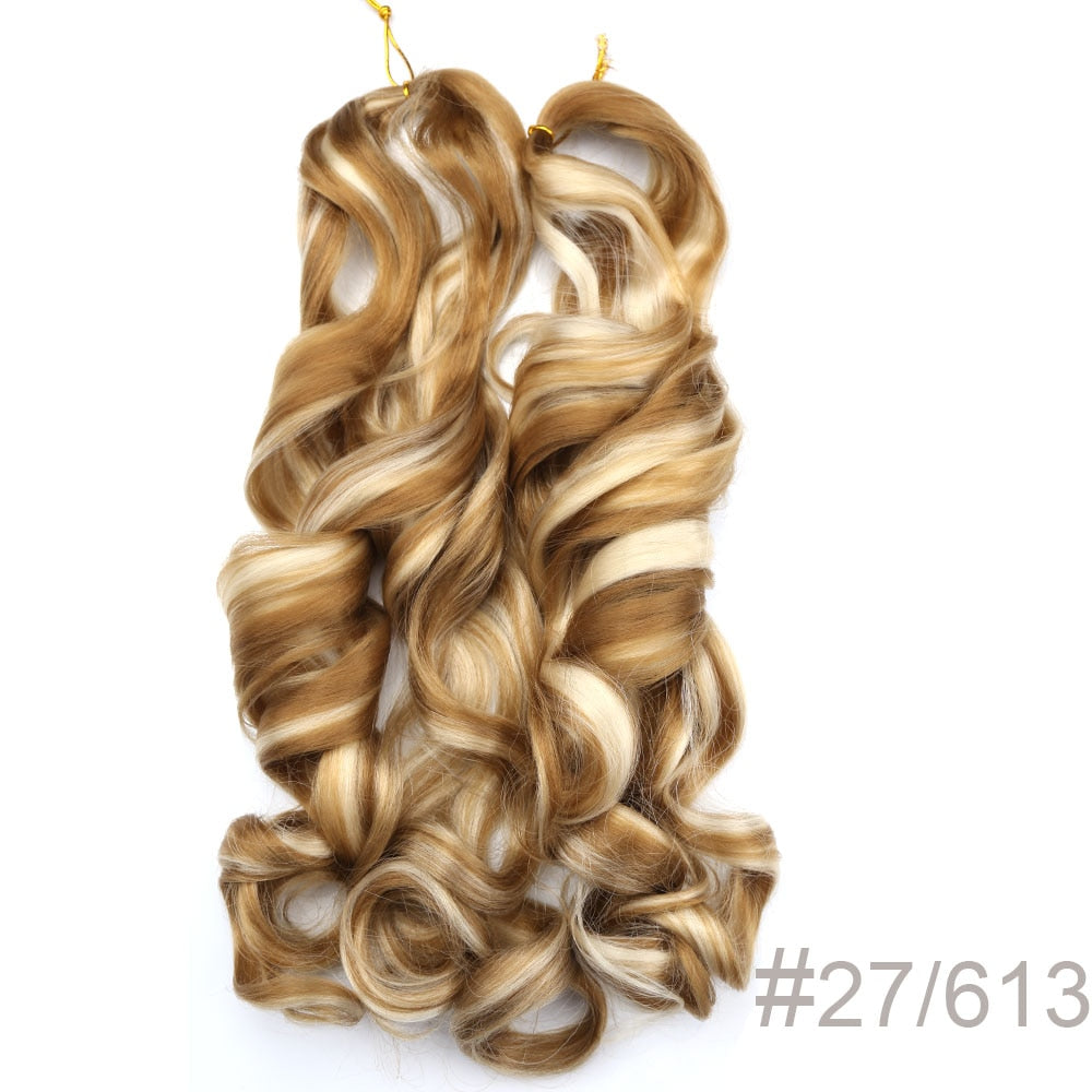 Synthetic Loose Spiral Wave Braiding Hair Extension