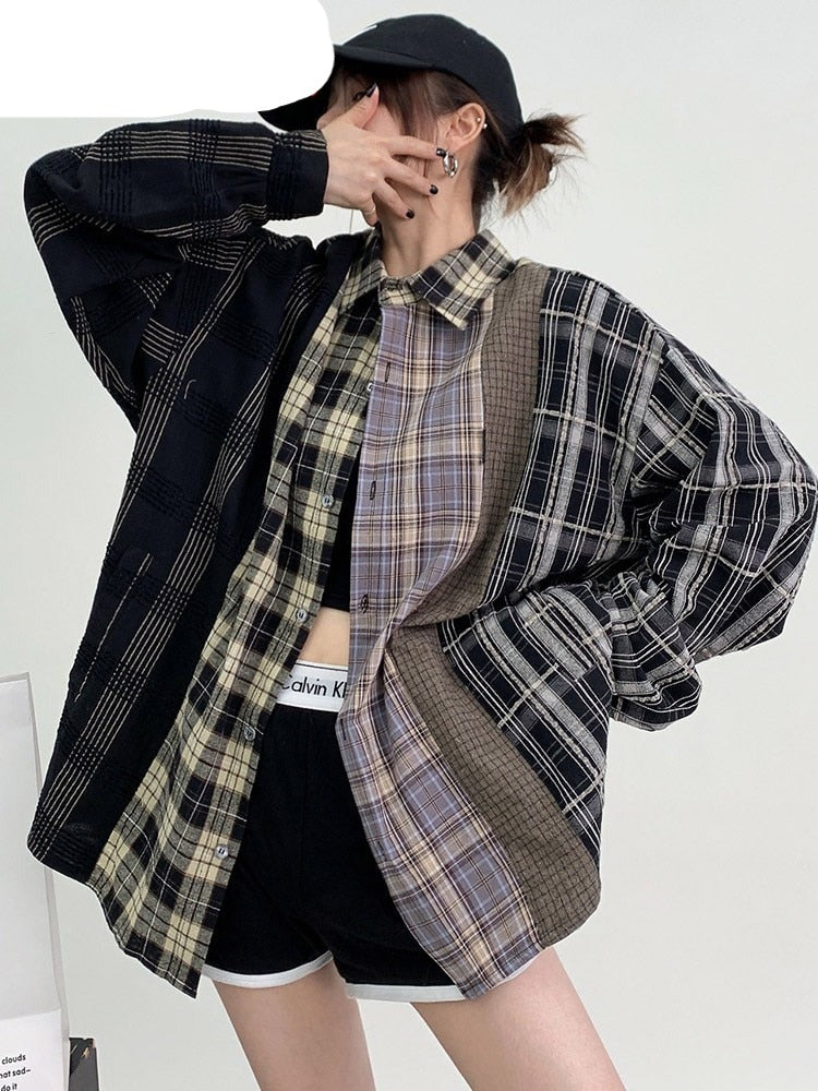 High-quality Soft Warm Winter Women's Plaid Shirt