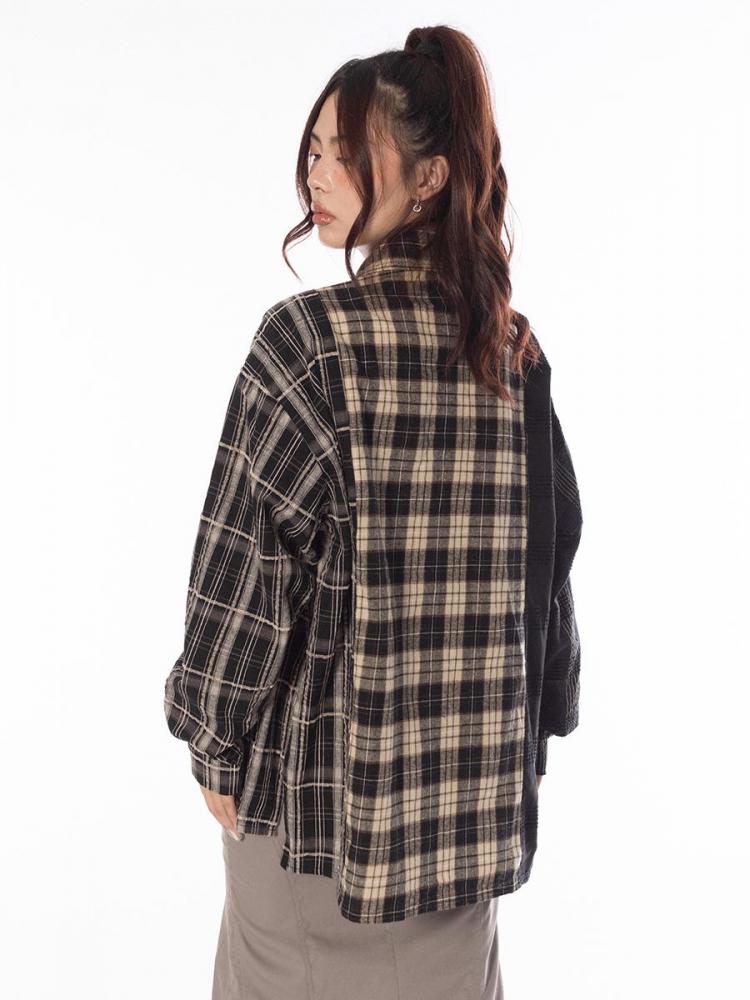 High-quality Soft Warm Winter Women's Plaid Shirt