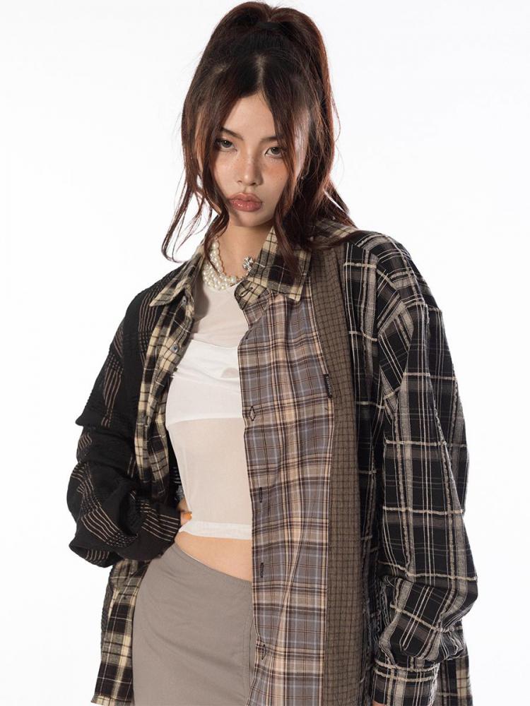 High-quality Soft Warm Winter Women's Plaid Shirt