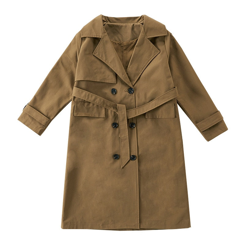 Spring Trench Coat For Girls