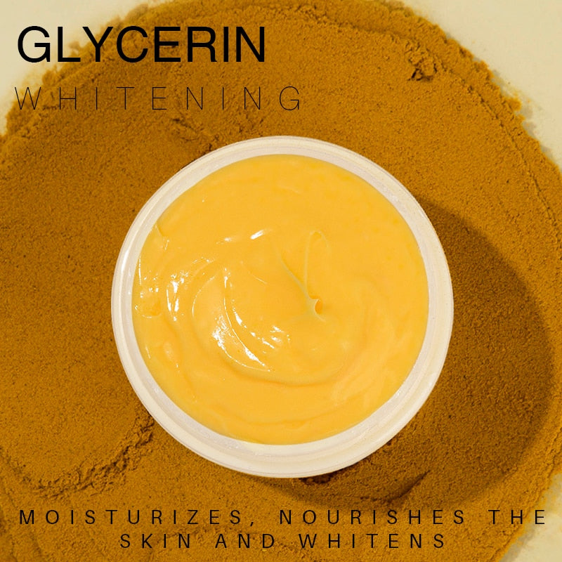 Turmeric Skin Whitening Cream for Dark Skin Acne Treatment Lighten Dark Spots Moisturizing Brightening Cream for Face Skin Care