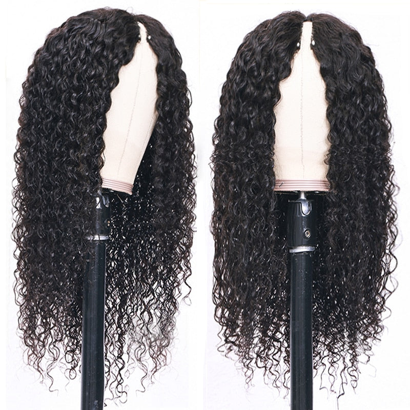 Deep Curly Brazilian Human Hair Wig For Women