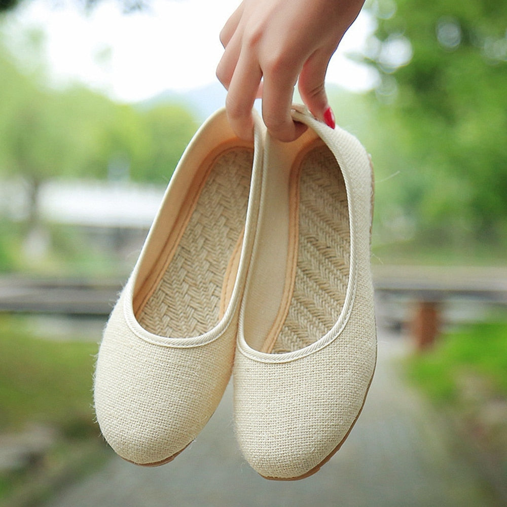 Casual Cotton Slip-on Shoes For Women