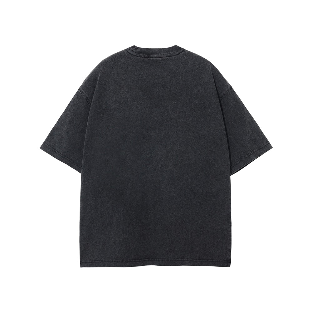 Angel Print Oversized Tshirt Vintage Top