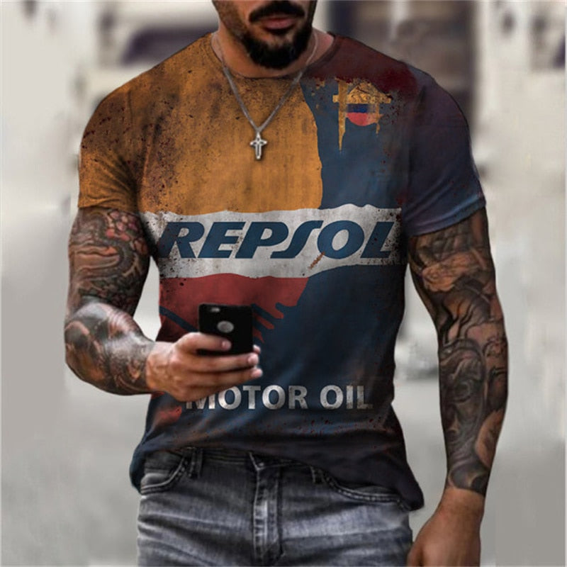 Vintage T-Shirt Top for Men