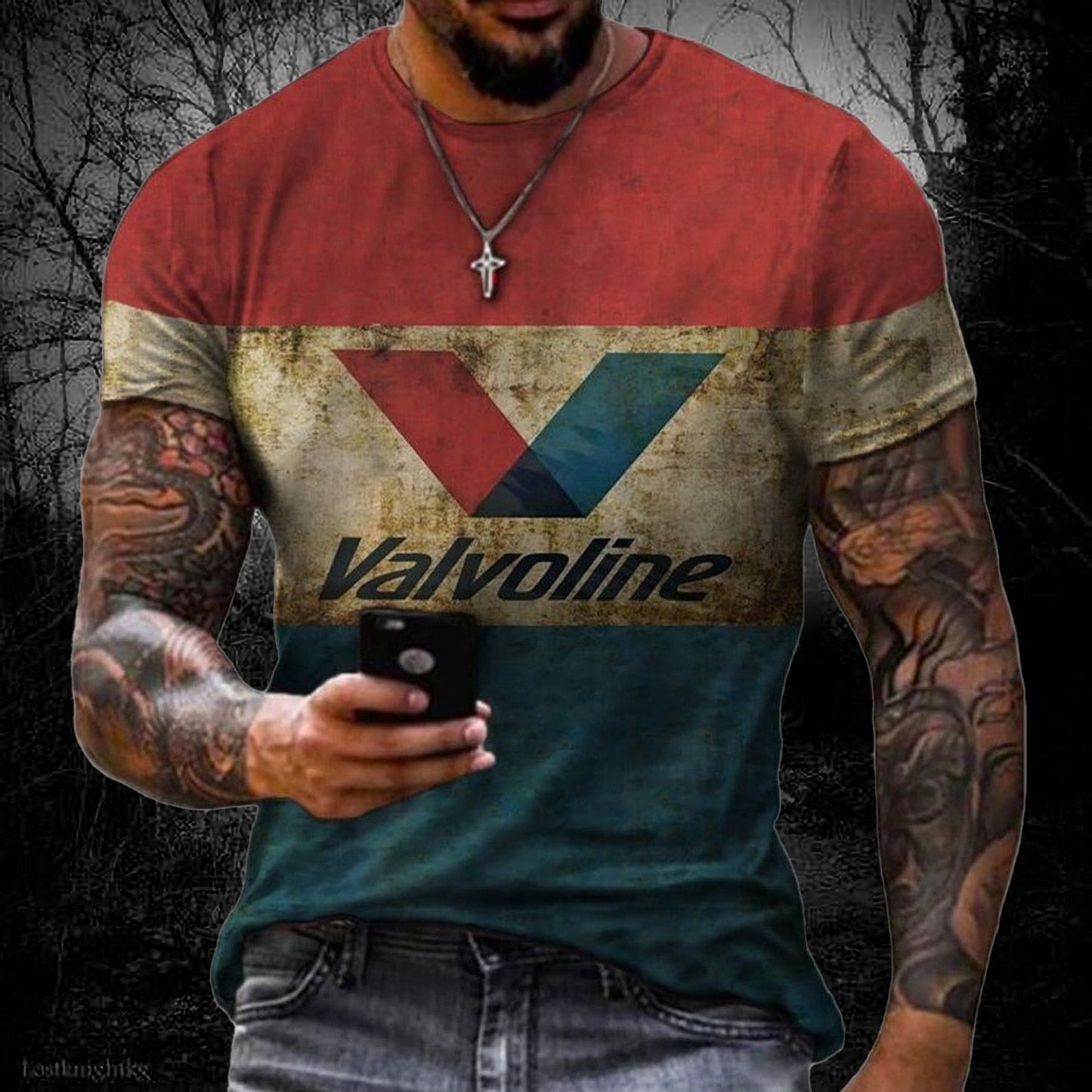 Vintage T-Shirt Top for Men