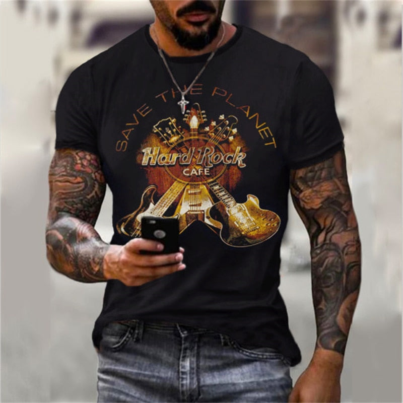 Vintage T-Shirt Top for Men