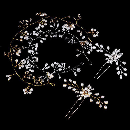 Pearl Crystal Headband Bridal Hair Accessories