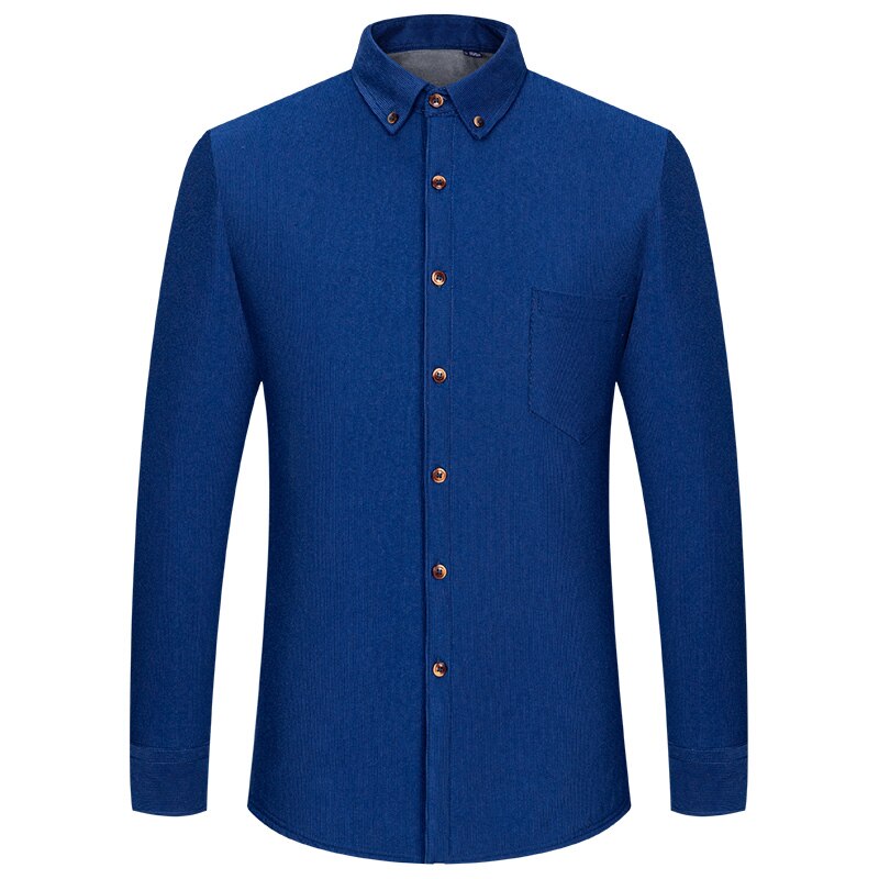 High-quality Soft Warm Winter Men's Plaid Corduroy Shirt