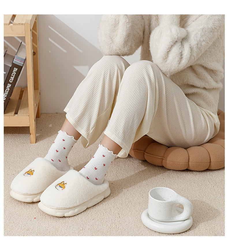 Winter Warm Fluffy Slippers for Women