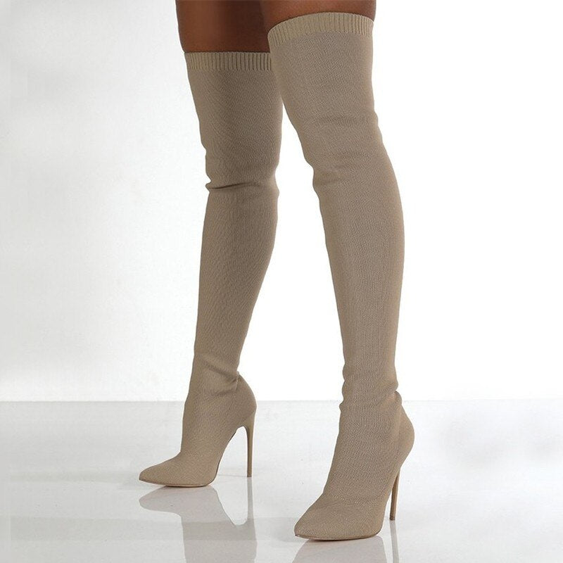 Pointed Knee Boots for Women