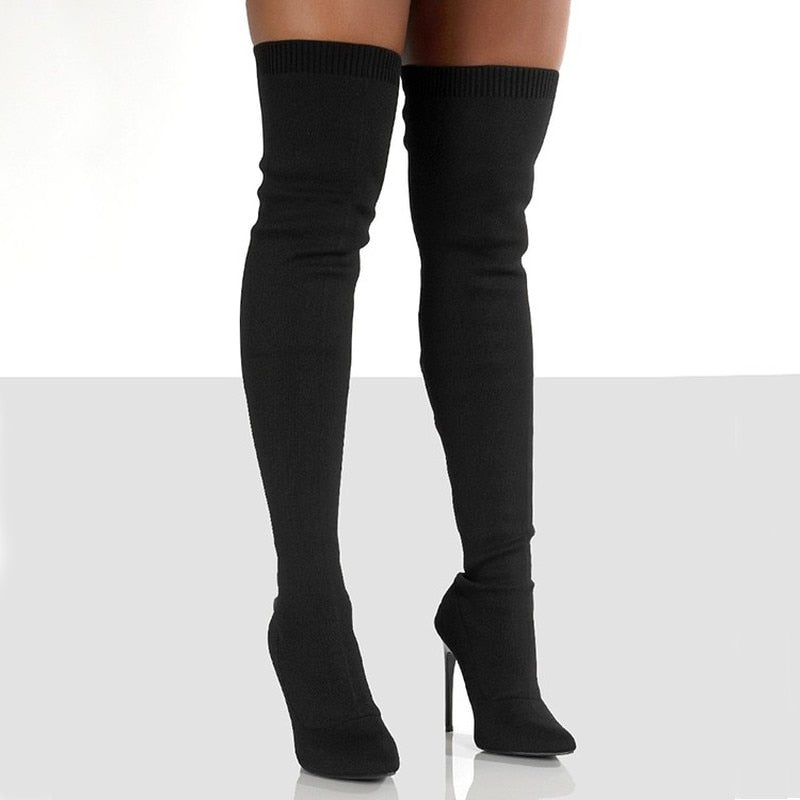 Pointed Knee Boots for Women