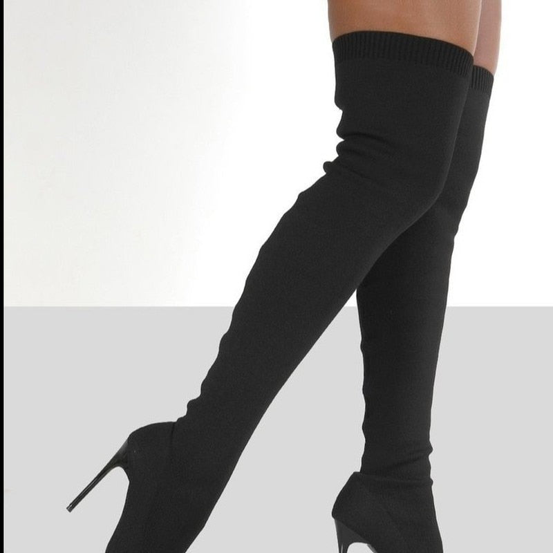 Pointed Knee Boots for Women