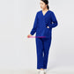 V Neck Medical Uniform long Sleeve Scrub Set